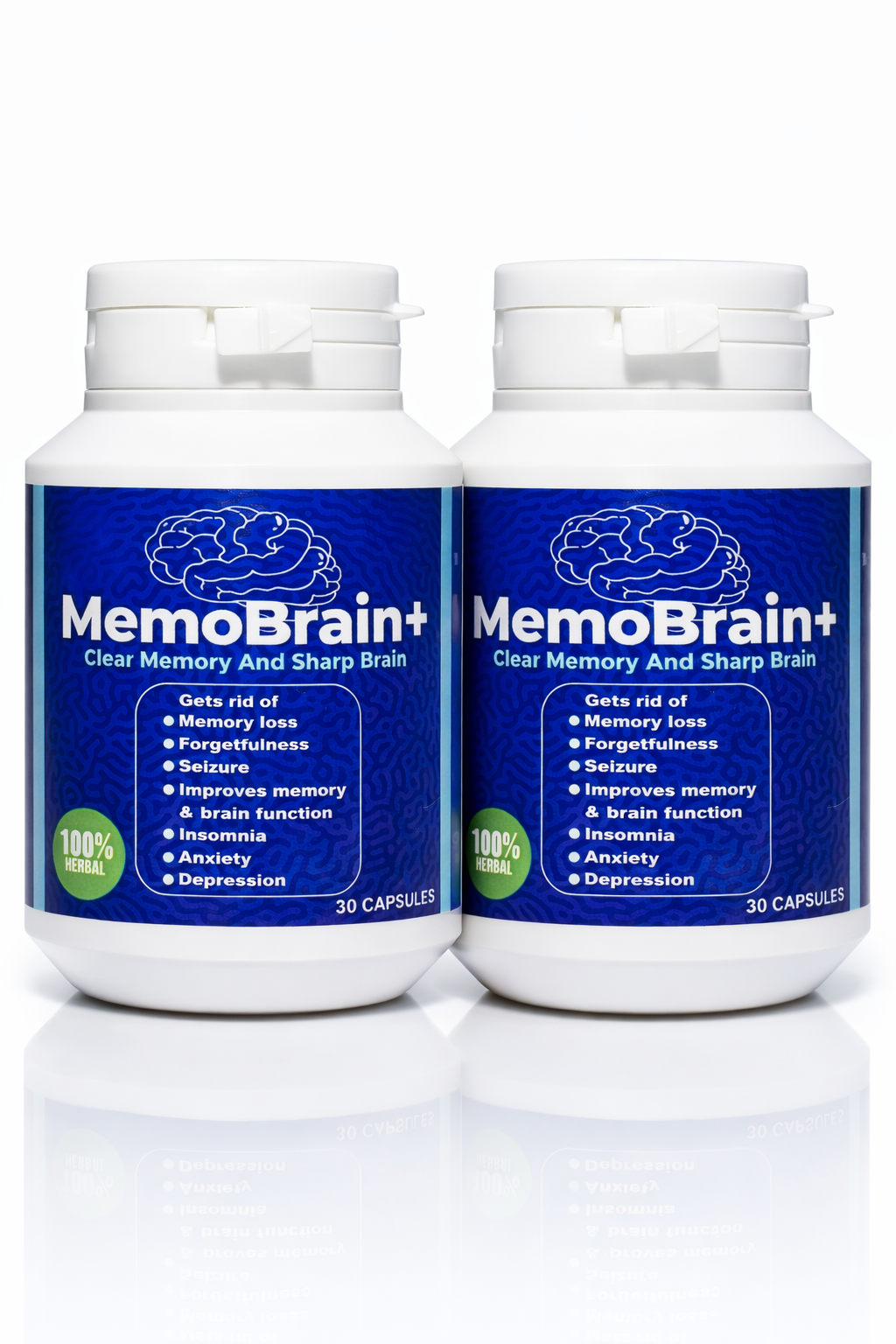 2 bottles of MemoBrain+ — 30 days supply